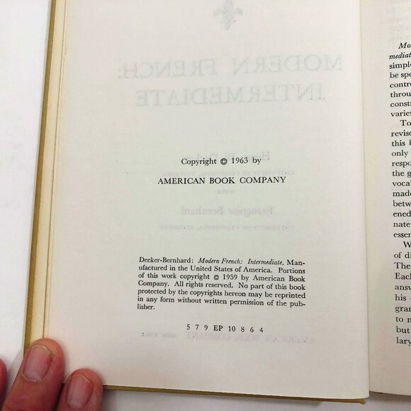 Modern French Intermediate by Decker & Bernhard HC 1963 - Picture 6 of 10